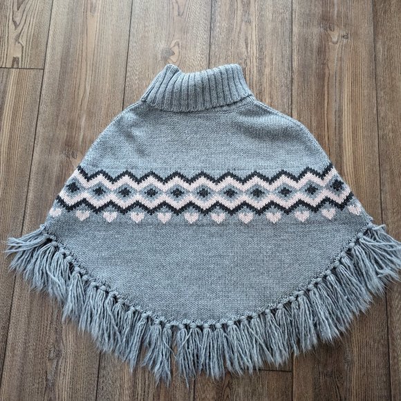 H&M Poncho Sweater Size 8-12 - Picture 1 of 2
